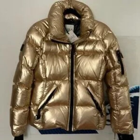 SAM. Freestyle Down Puffer Jacket in Gold - Women's M, NWT - Picture 2 of 13